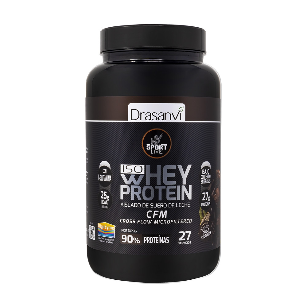 Proteína Whey Iso Doble Chocolate Drasanvi 800Gr